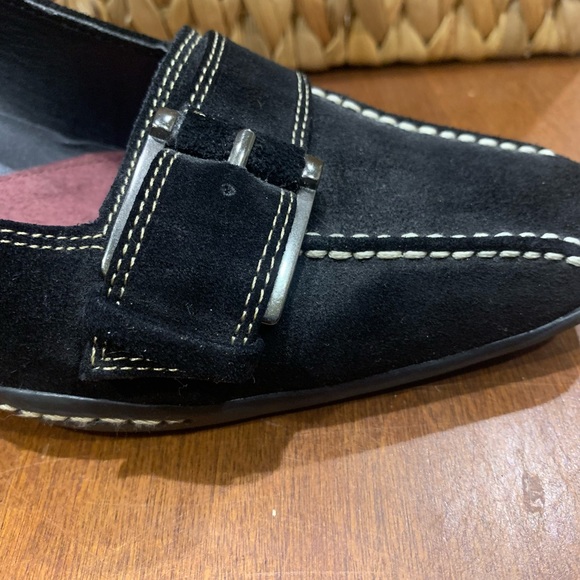 Aerosoles “Road Snap” black suede heels - 10 - Picture 5 of 10
